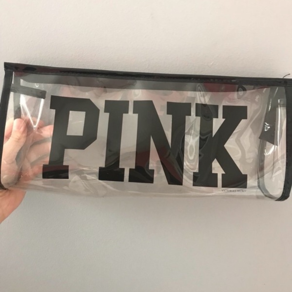 PINK small zip up bag